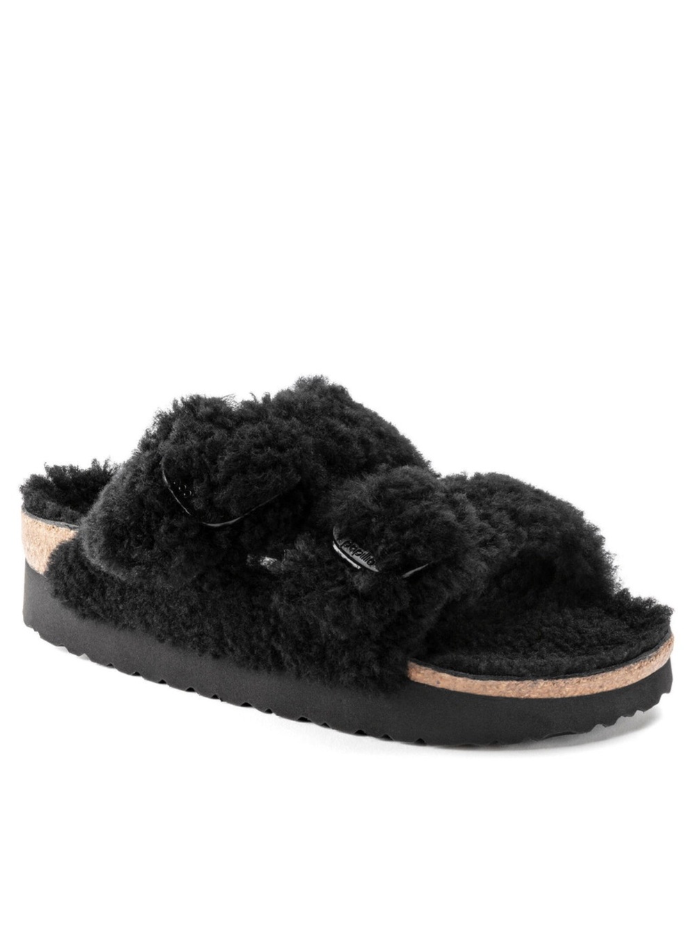 Birkenstock Papillio Arizona Big Buckle Teddy Shearling Platform Sandal EU39 - Picture 2 of 16